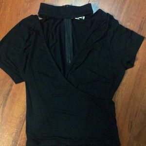 Don’t Ask Why, OSFM, Black Choker Crop Top